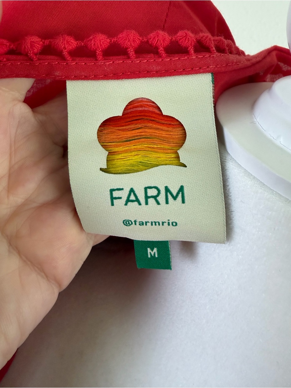 Farm Rio Richelieu Mini Dress in red - Picture 6 of 9